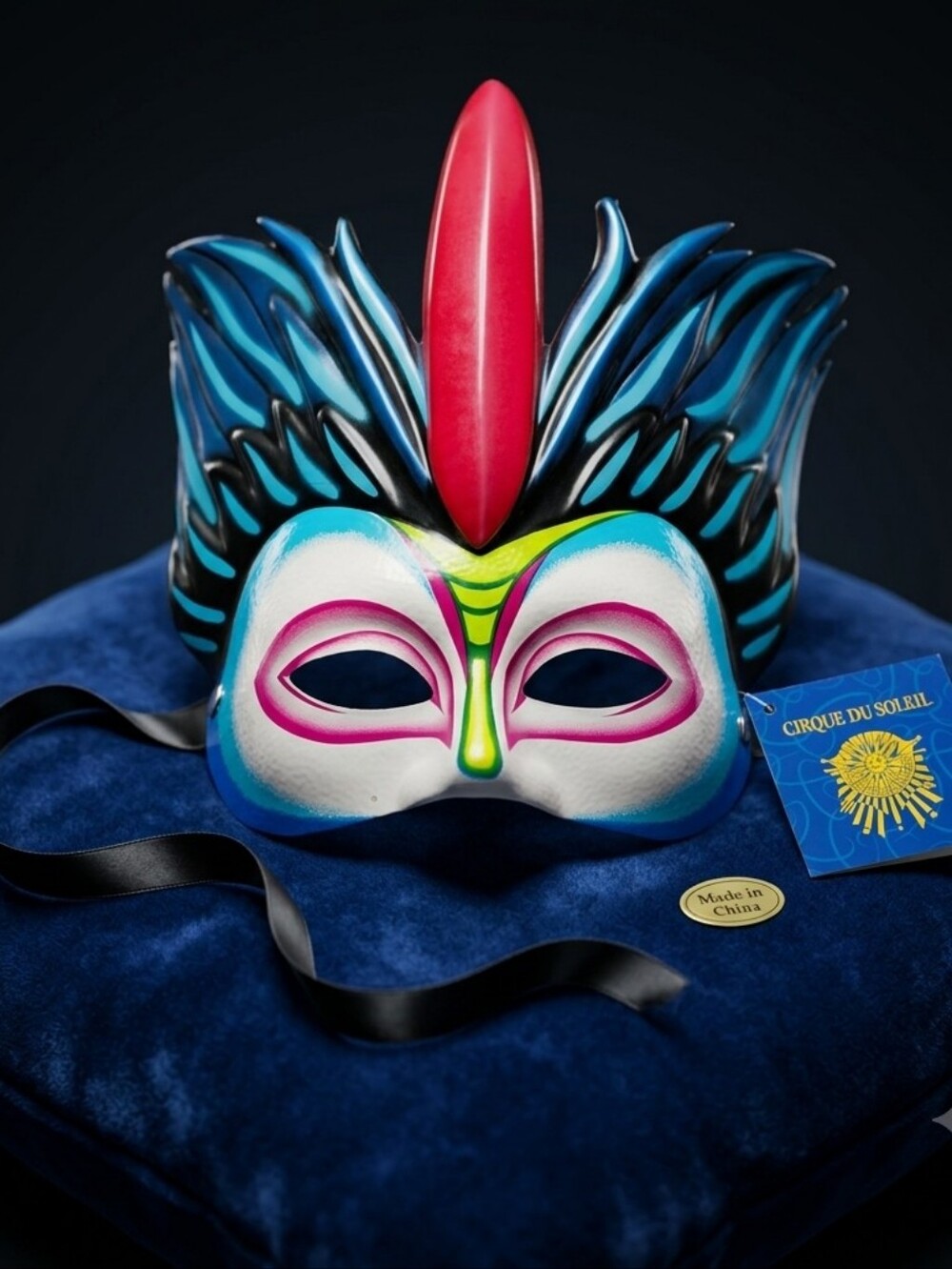 New Cirque du Soleil Mystère Mask Authentic Collectible Performance Art Prop